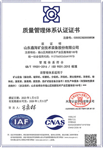 ISO 9001 ：2015 國際質(zhì)量管理體系認(rèn)證